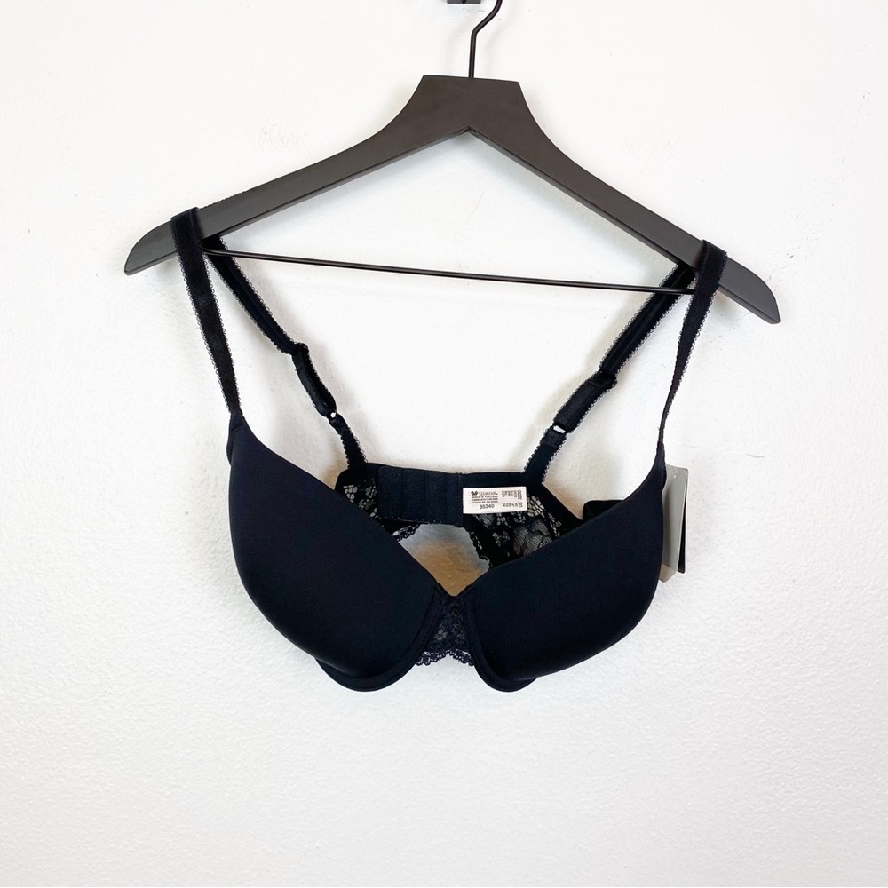 Wacoal 85340 Black French Garden Contour Underwire Bra - Picture 6 of 7